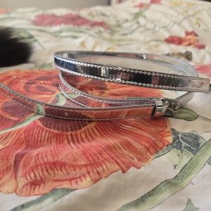 Silver Mirror Purse Crossbody Strap